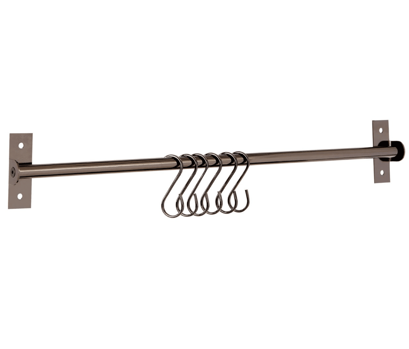 Gunmetal Hanging Hooks - Set Of 10