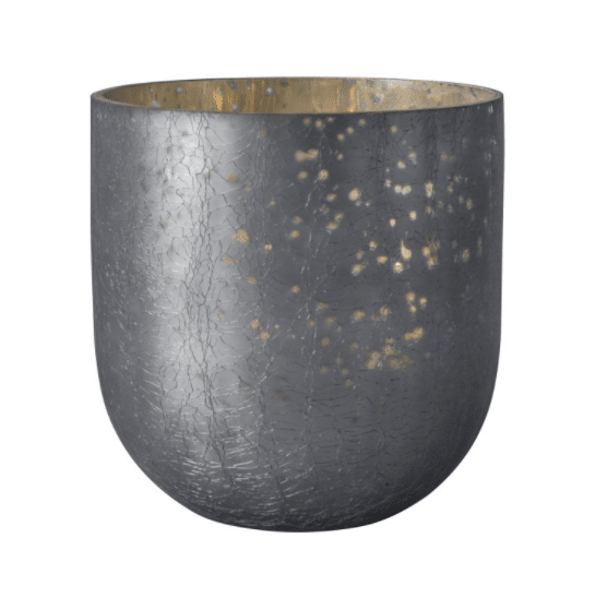 Iced Grey Candle Holder - Small - Outlet - Save 20%