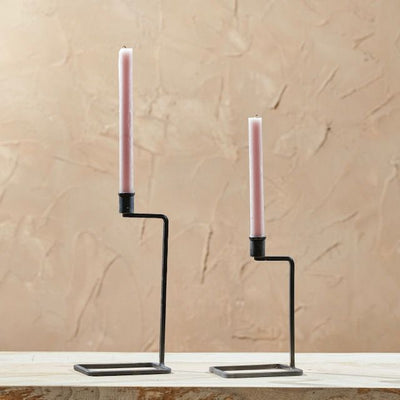 Large Antique Black Candlestick - Fragrances & Candles
