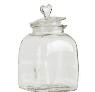 Loves Me Glass Storage Jar - Medium
