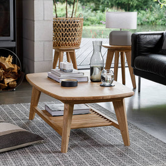 Salters Oak Coffee Table With Storage - 