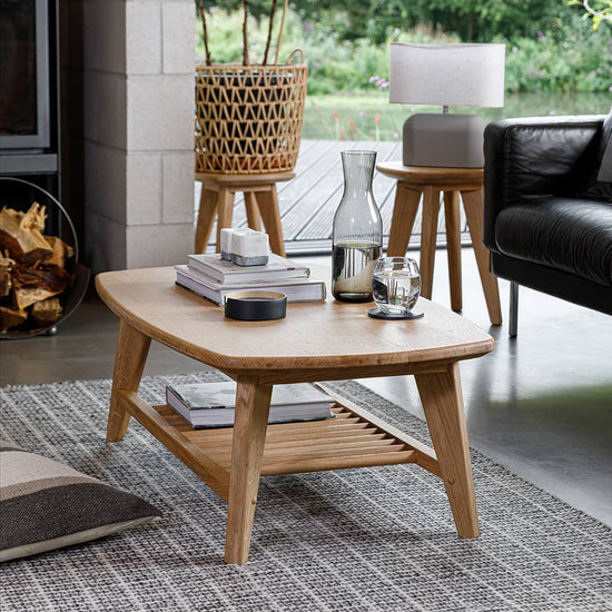 Solid Oak Coffee Table With Storage | Salters Oak