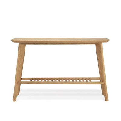 Salters Oak Console Table With Storage - Console Table