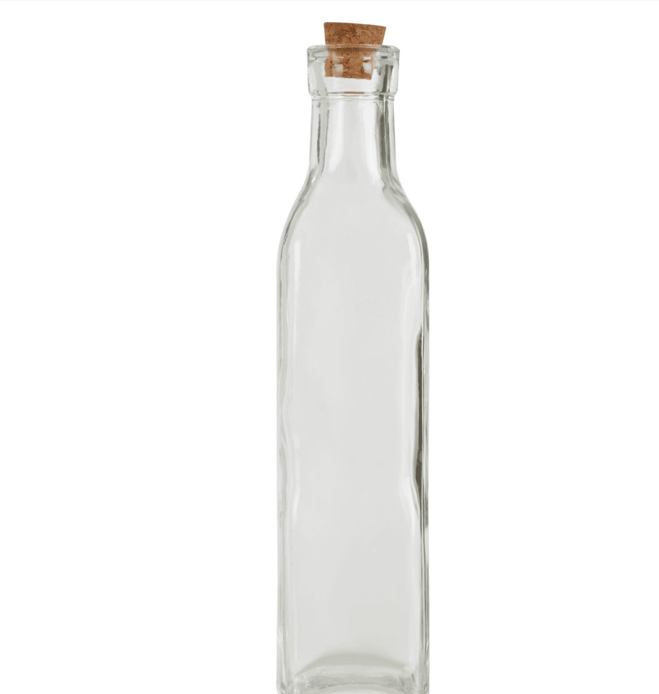 Set of 6 Glass Bottles with Cork Stoppers