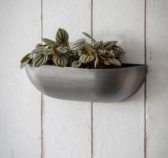 Small Steel Wall Trough Planter - 