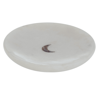 White Marble Trinket Dish - Planters, Vases & Bowls